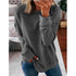 Spring and Autumn Women's Top Turtleneck Solid Color Long Sleeve T-shirt